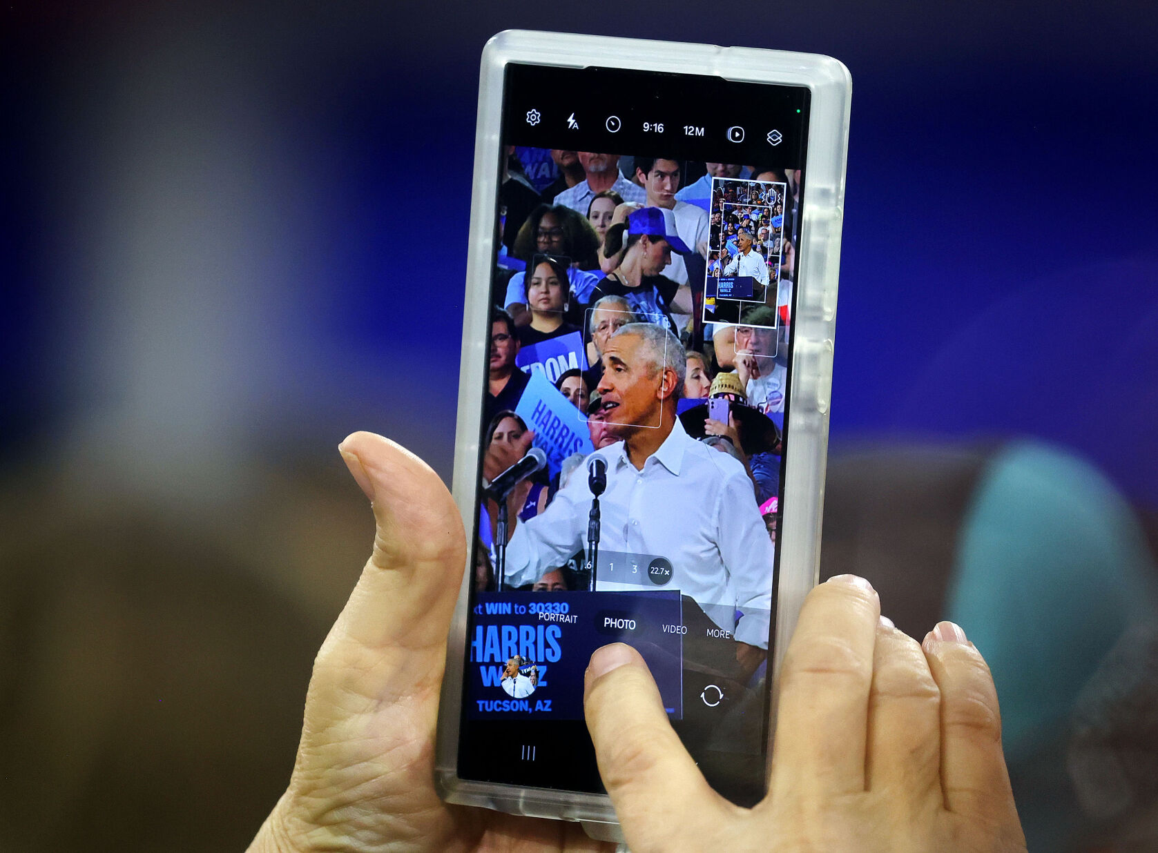 Former President Barack Obama in Tucson